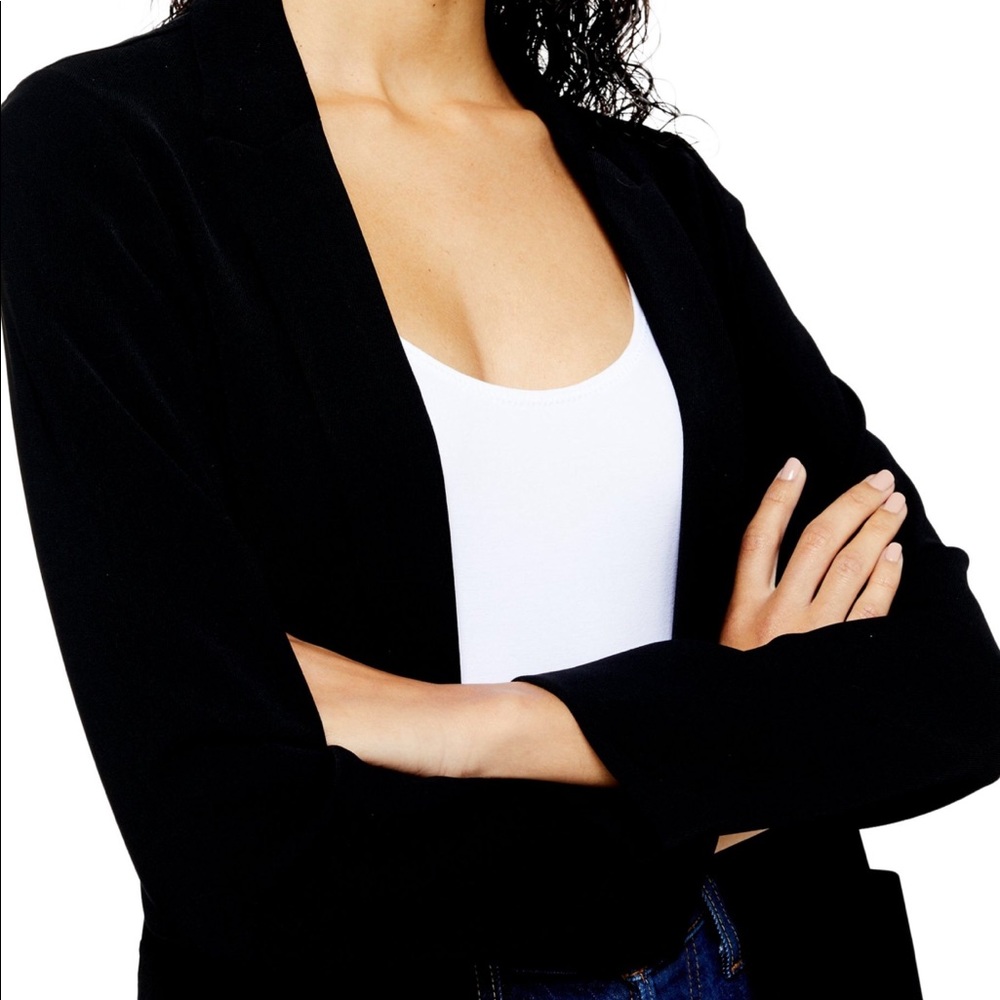 Topshop Black Blazer Jacket - Picture 3 of 5